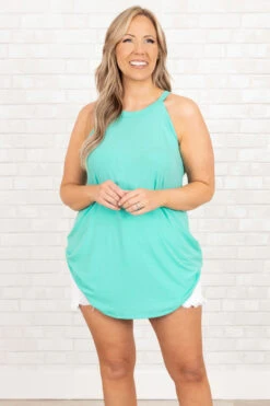 Simply Elegant Tank, Mint