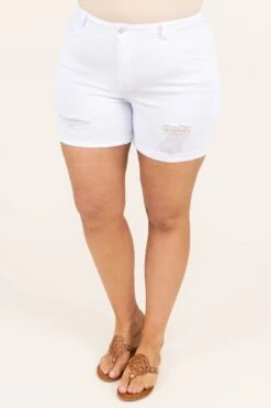 Simply Living Shorts, White -Chic Soul Store SimplyLivingShorts White 9702