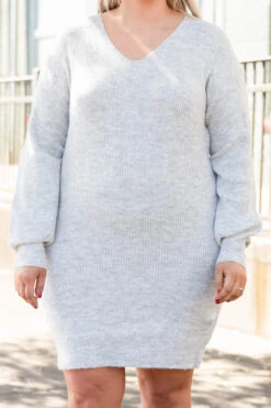 Simply Overjoyed Dress, Gray 11 Simply Overjoyed Dress, Gray -Chic Soul Store SimplyOverjoyedDress Gray 8249