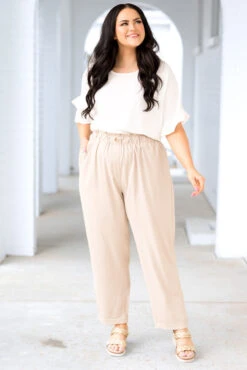 Single Step Pants, Taupe -Chic Soul Store SingleStepPants Taupe 15