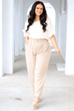 Single Step Pants, Taupe -Chic Soul Store SingleStepPants Taupe 16