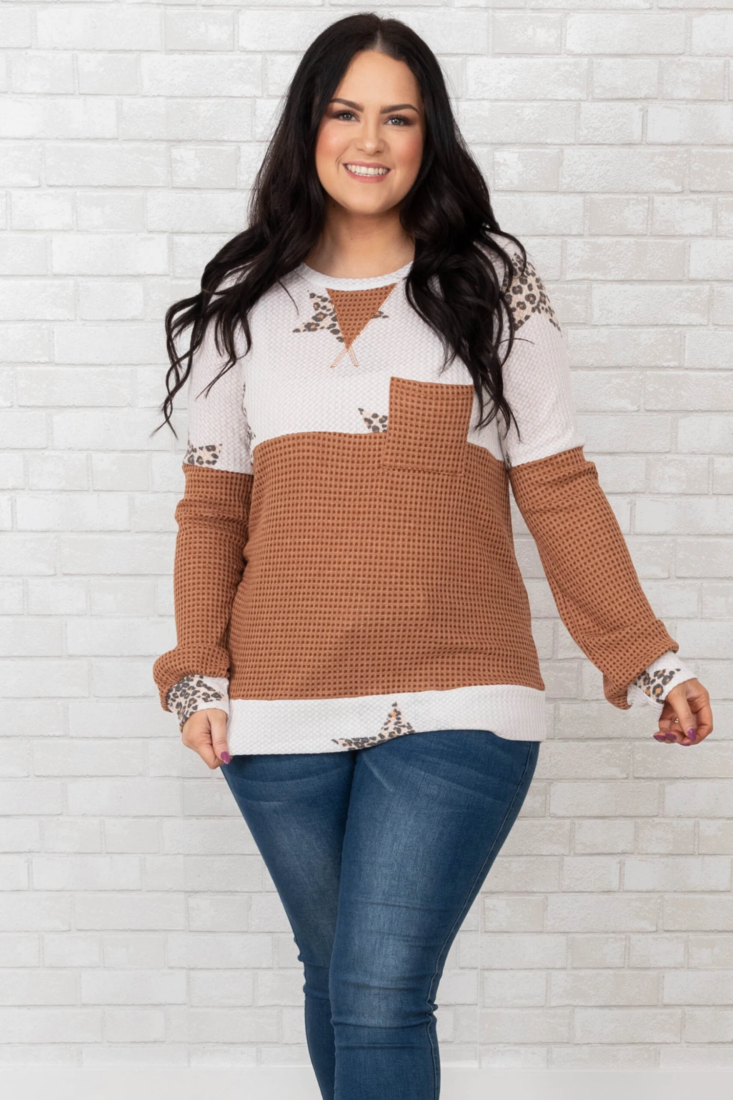 Sitting, Waiting, Wishing Top, Brown 3 Sitting, Waiting, Wishing Top, Brown