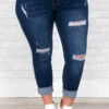 Skipping Around Jeans, Dark Wash -Chic Soul Store SkippingAroundJeans DarkWash 0044