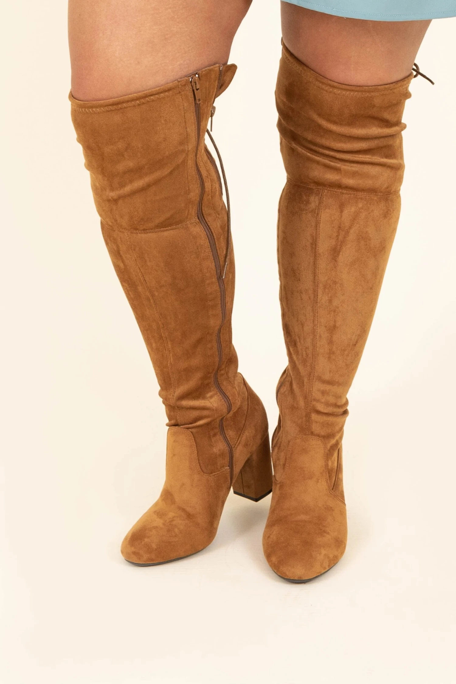 Slaying Suede Boots, New Tan 6 Slaying Suede Boots, New Tan - Image 4