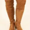 Slaying Suede Boots, New Tan -Chic Soul Store SlayingSuedeBooties NewTan 3