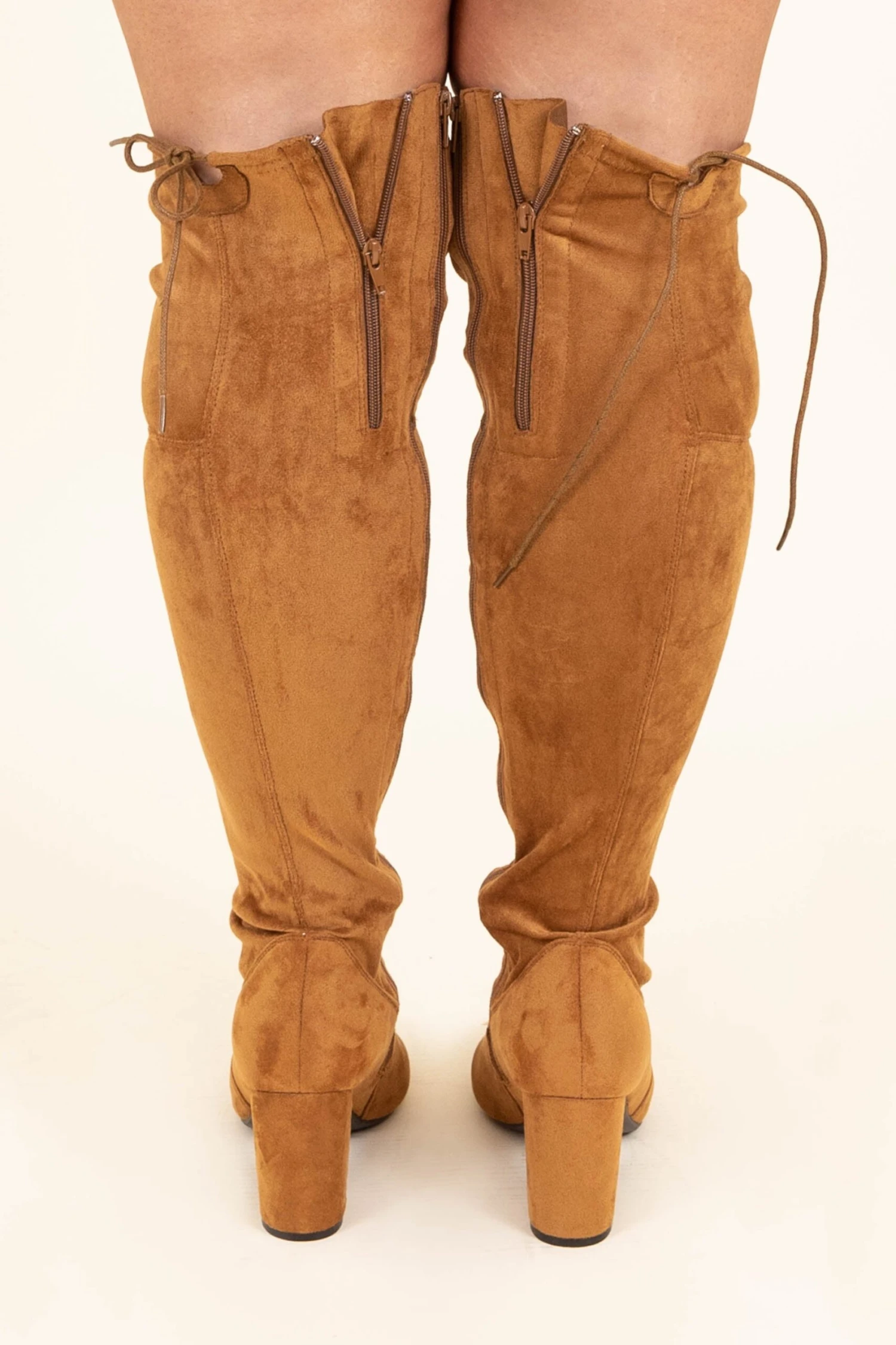 Slaying Suede Boots, New Tan 7 Slaying Suede Boots, New Tan - Image 5