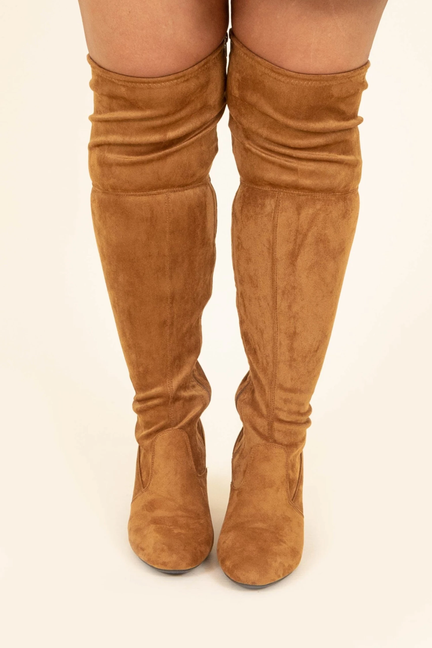 Slaying Suede Boots, New Tan 4 Slaying Suede Boots, New Tan - Image 2