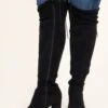 Slaying Suede Boots, Black -Chic Soul Store SlayingSuedeBoots Black 2