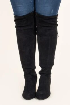 Slaying Suede Boots, Black 11 Slaying Suede Boots, Black -Chic Soul Store SlayingSuedeBoots Black 3