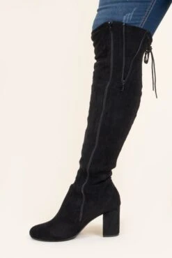 Slaying Suede Boots, Black 10 Slaying Suede Boots, Black -Chic Soul Store SlayingSuedeBoots Black 4