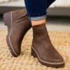 Sleek Street Booties, Brown 2 Sleek Street Booties, Brown -Chic Soul Store SleekSweetBooties Brown