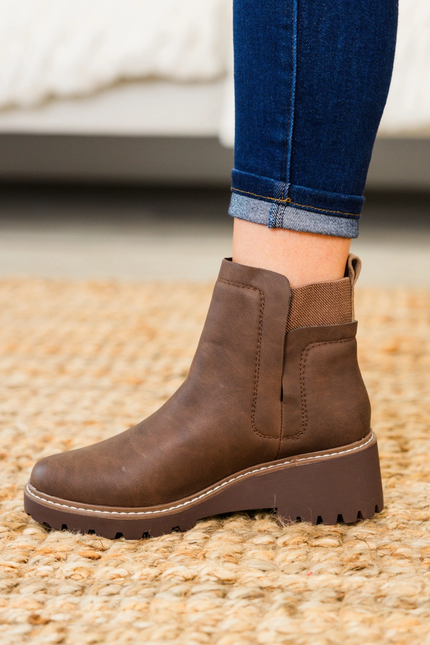 Sleek Street Booties, Brown 6 Sleek Street Booties, Brown - Image 4