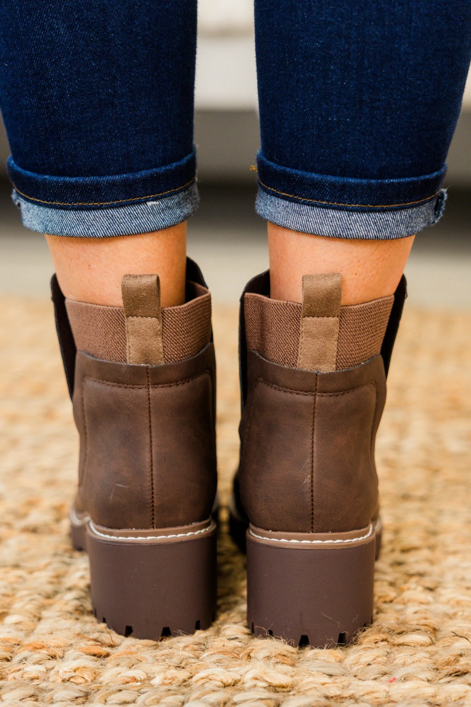 Sleek Street Booties, Brown 8 Sleek Street Booties, Brown - Image 6