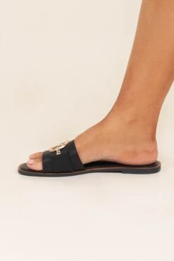 Slide Into Business Sandals, Black -Chic Soul Store SlideIntoBusinessSandals Black 4