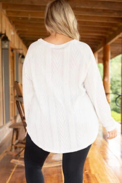 Slouchy Cableknit, Ivory -Chic Soul Store SlouchyCableknit Ivory 0336