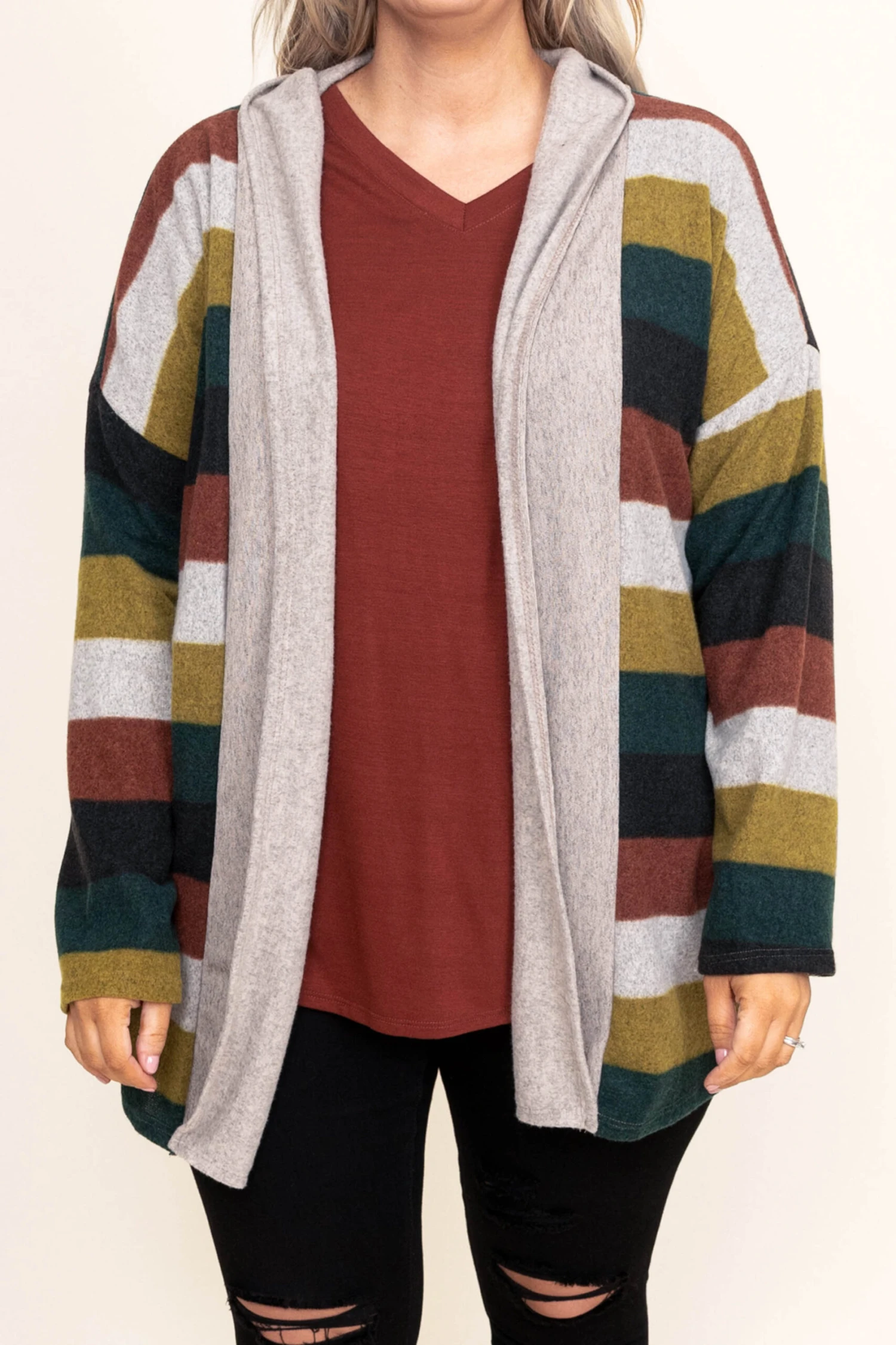 Slowing Down Cardigan, Olive 6 Slowing Down Cardigan, Olive - Image 4