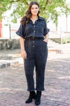 Slowly Drifting Jumpsuit, Black -Chic Soul Store SlowlyDriftingJumpsuit Black 4