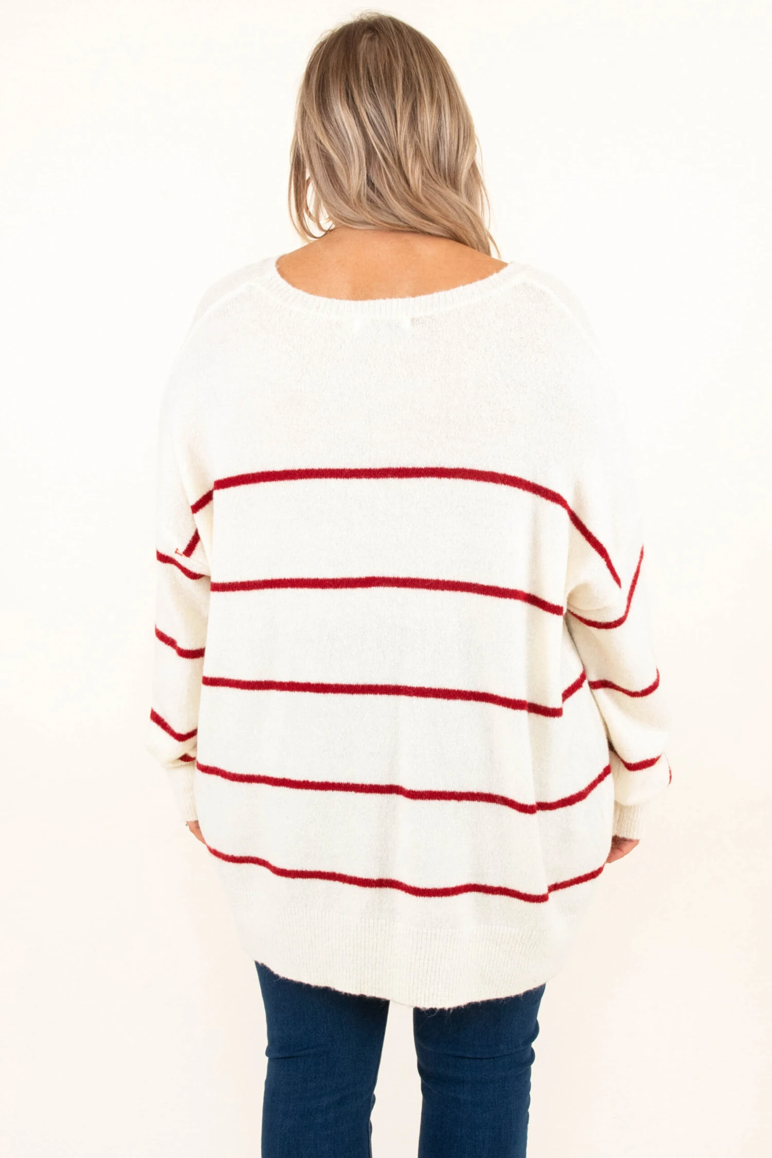 Slumber Party Sweater, White-Red 8 Slumber Party Sweater, White-Red - Image 6