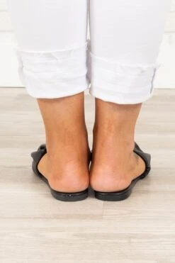 Smooth Like Butter Slides, Black -Chic Soul Store SmoothLikeButterSlides Black 0120