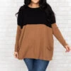 Smooth Talking Sweater, Black-Copper -Chic Soul Store SmoothTalkingSweater Black Copper 0067