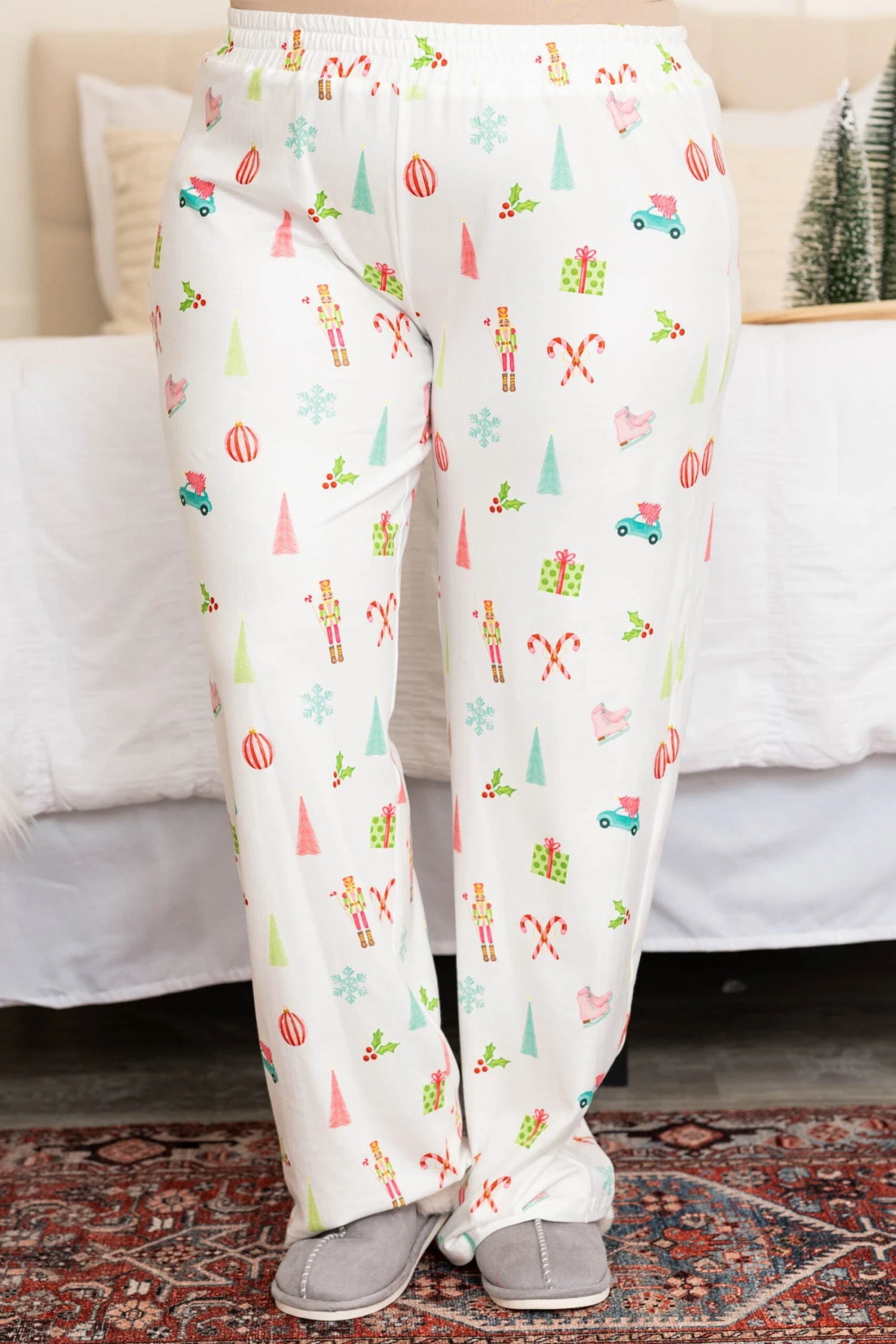 Snow Wishes Pajama Pants, White 5 Snow Wishes Pajama Pants, White - Image 3