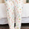 Snow Wishes Pajama Pants, White -Chic Soul Store SnowWishesPajamaPants White2