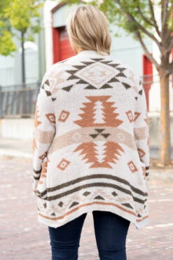 Snowy Pines Cardigan, Cream -Chic Soul Store SnowyPinesCardigan Cream 9961