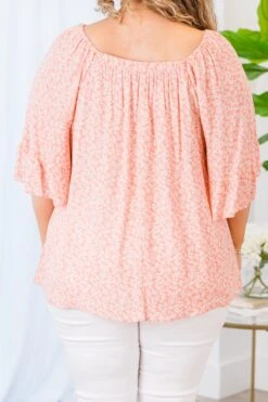 Soaking In The Joy Top, Salmon -Chic Soul Store SoakingInTheJoyTop Salmon 2