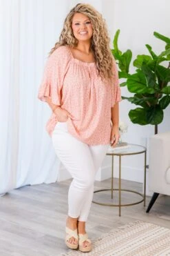 Soaking In The Joy Top, Salmon -Chic Soul Store SoakingInTheJoyTop Salmon 7