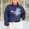 Soaring High Sweatshirt, Navy -Chic Soul Store SoaringHighSweatshirt Navy 4