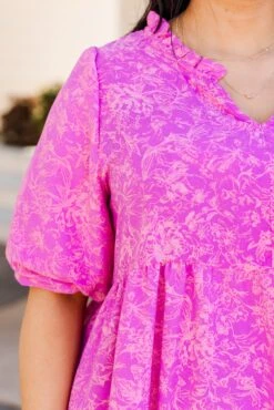 Soft And Sound Dress, Pink -Chic Soul Store SoftAndSoundDress Pink 3