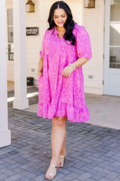 Soft And Sound Dress, Pink -Chic Soul Store SoftAndSoundDress Pink 5