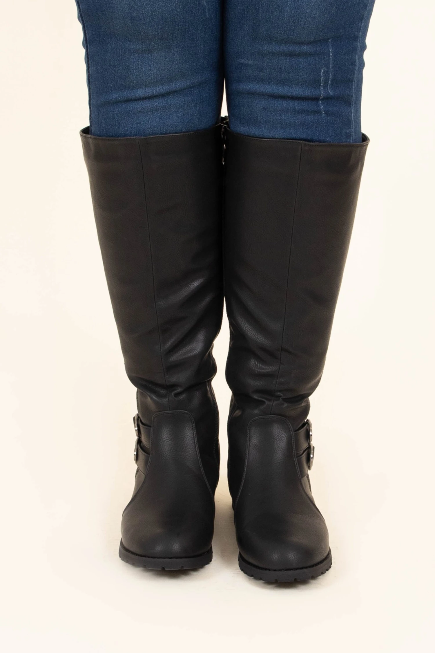Solely Mine Wide Calf Boots, Black 7 Solely Mine Wide Calf Boots, Black - Image 5