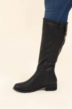Solely Mine Wide Calf Boots, Black 10 Solely Mine Wide Calf Boots, Black -Chic Soul Store SolelyMineWideCalfBoots Black 4