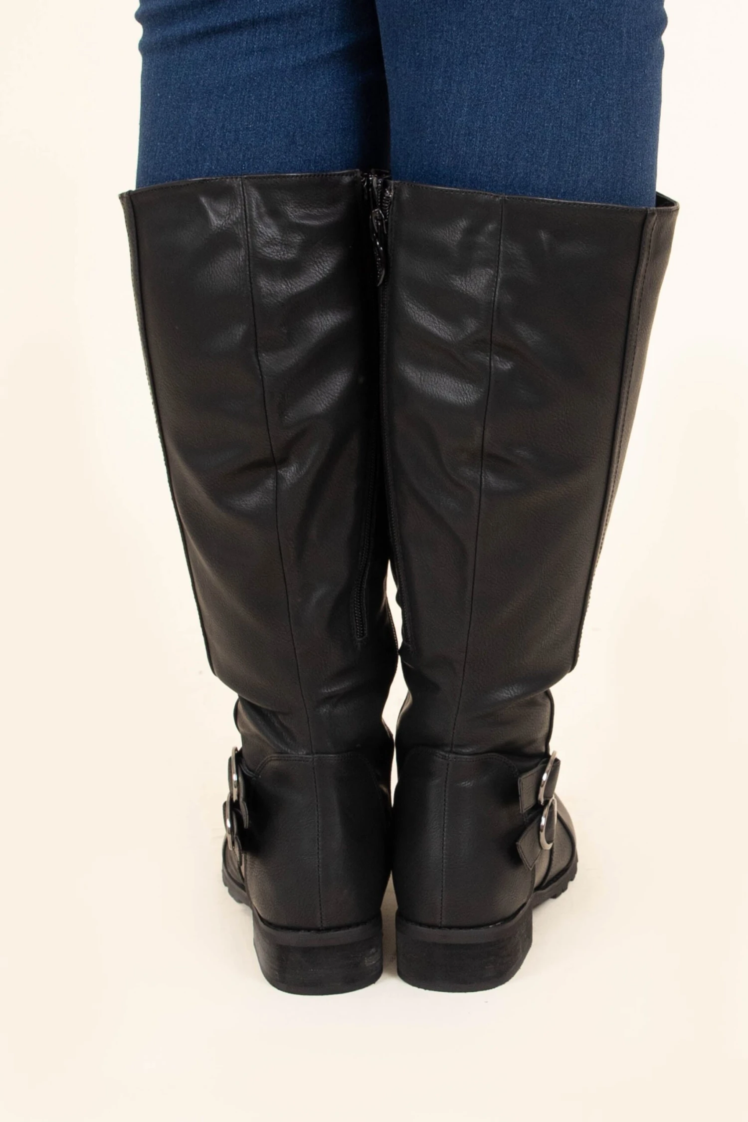 Solely Mine Wide Calf Boots, Black 6 Solely Mine Wide Calf Boots, Black - Image 4