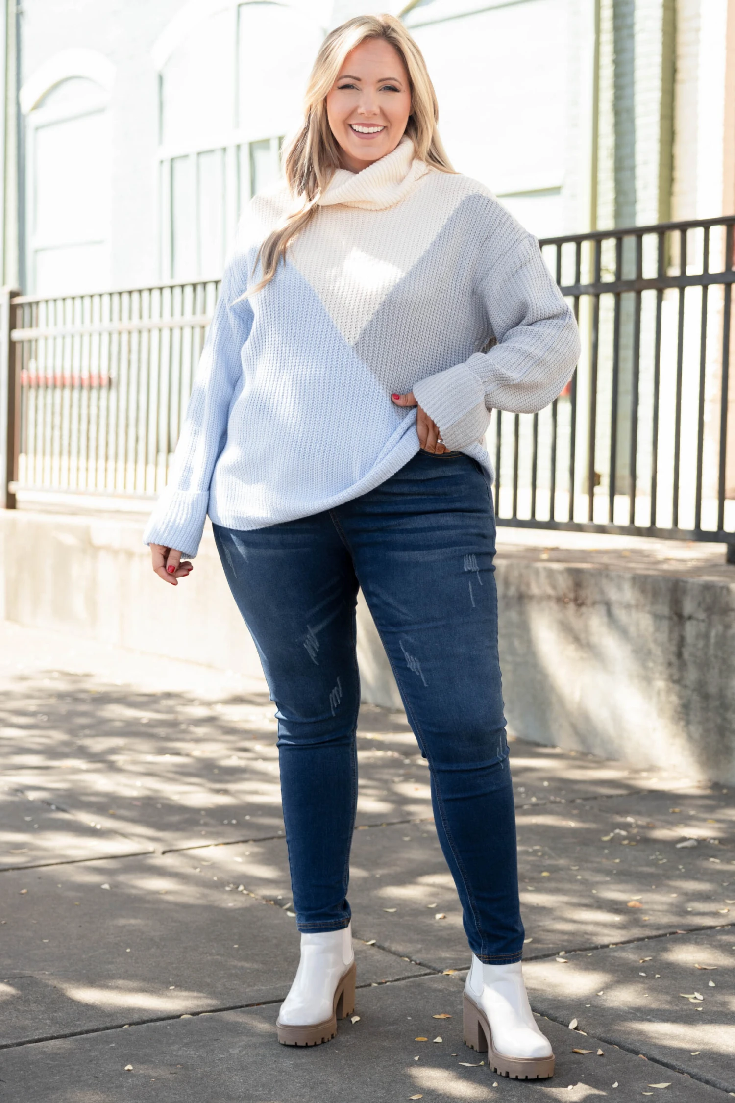 Solving Problems Sweater, Blue Multi 4 Solving Problems Sweater, Blue Multi - Image 2