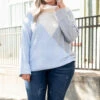 Solving Problems Sweater, Blue Multi -Chic Soul Store SolvingProblemsSweater BlueMulti 8064