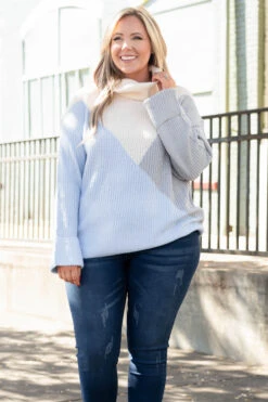 Solving Problems Sweater, Blue Multi