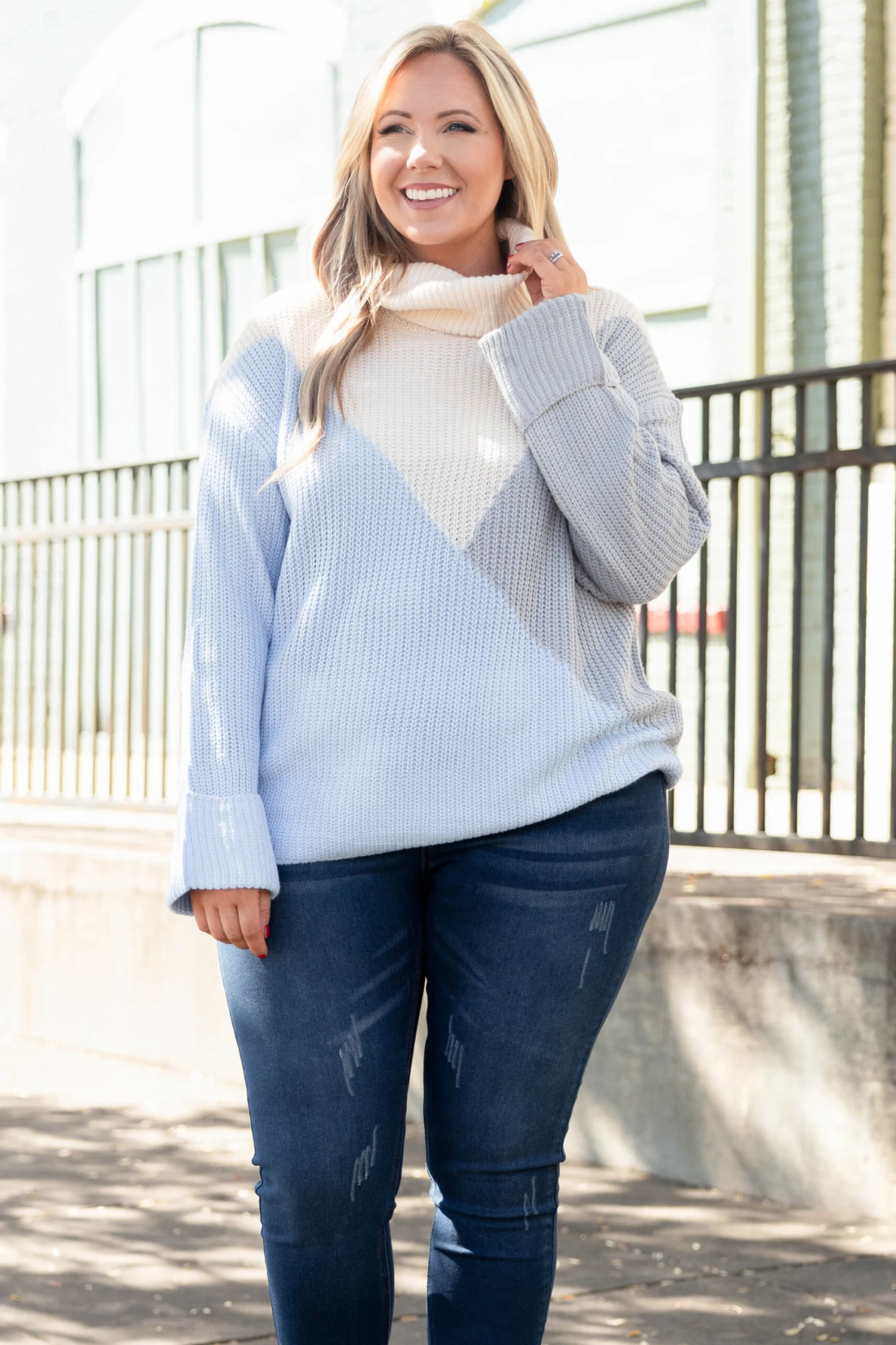 Solving Problems Sweater, Blue Multi 3 Solving Problems Sweater, Blue Multi