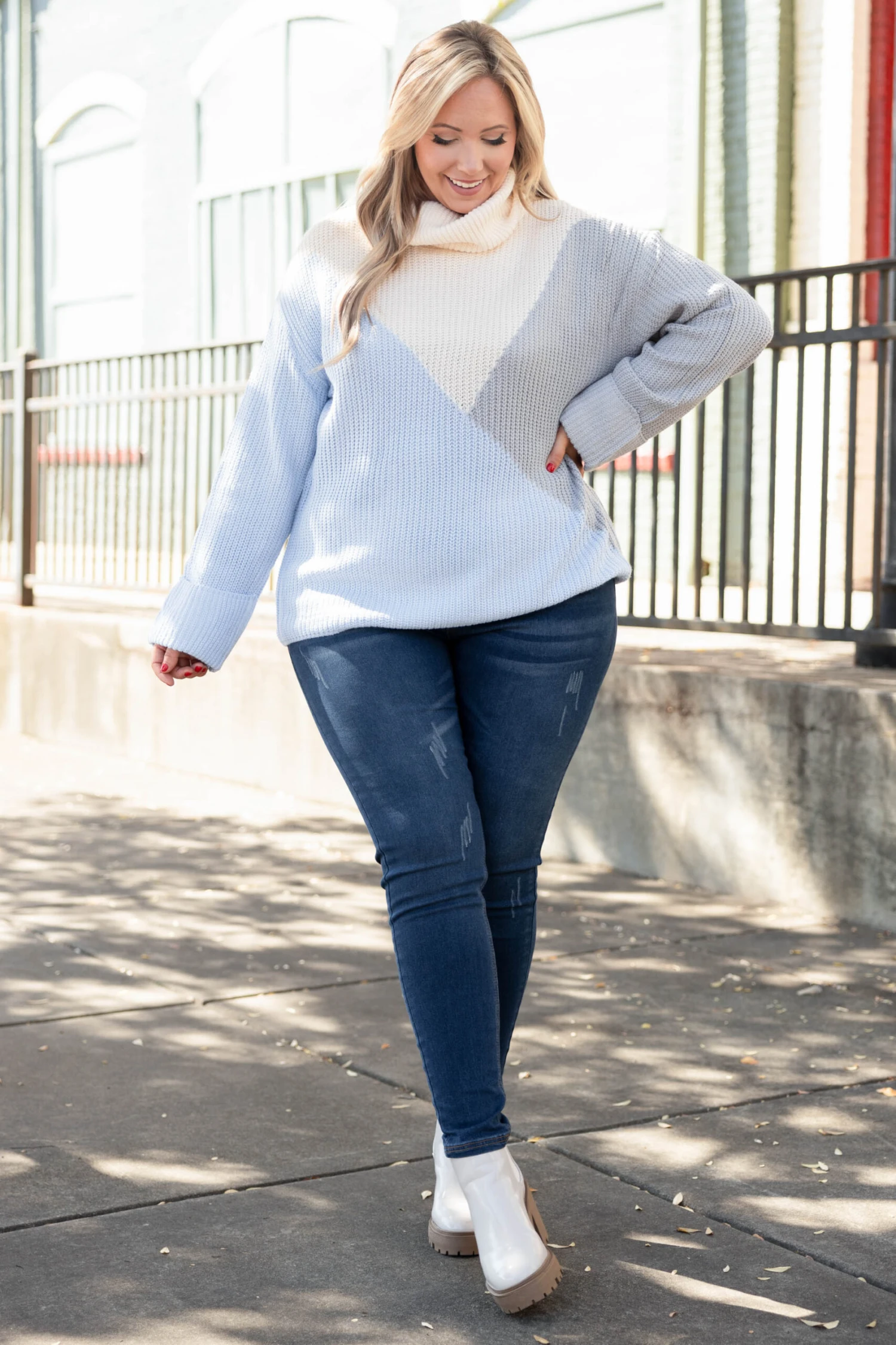 Solving Problems Sweater, Blue Multi 5 Solving Problems Sweater, Blue Multi - Image 3