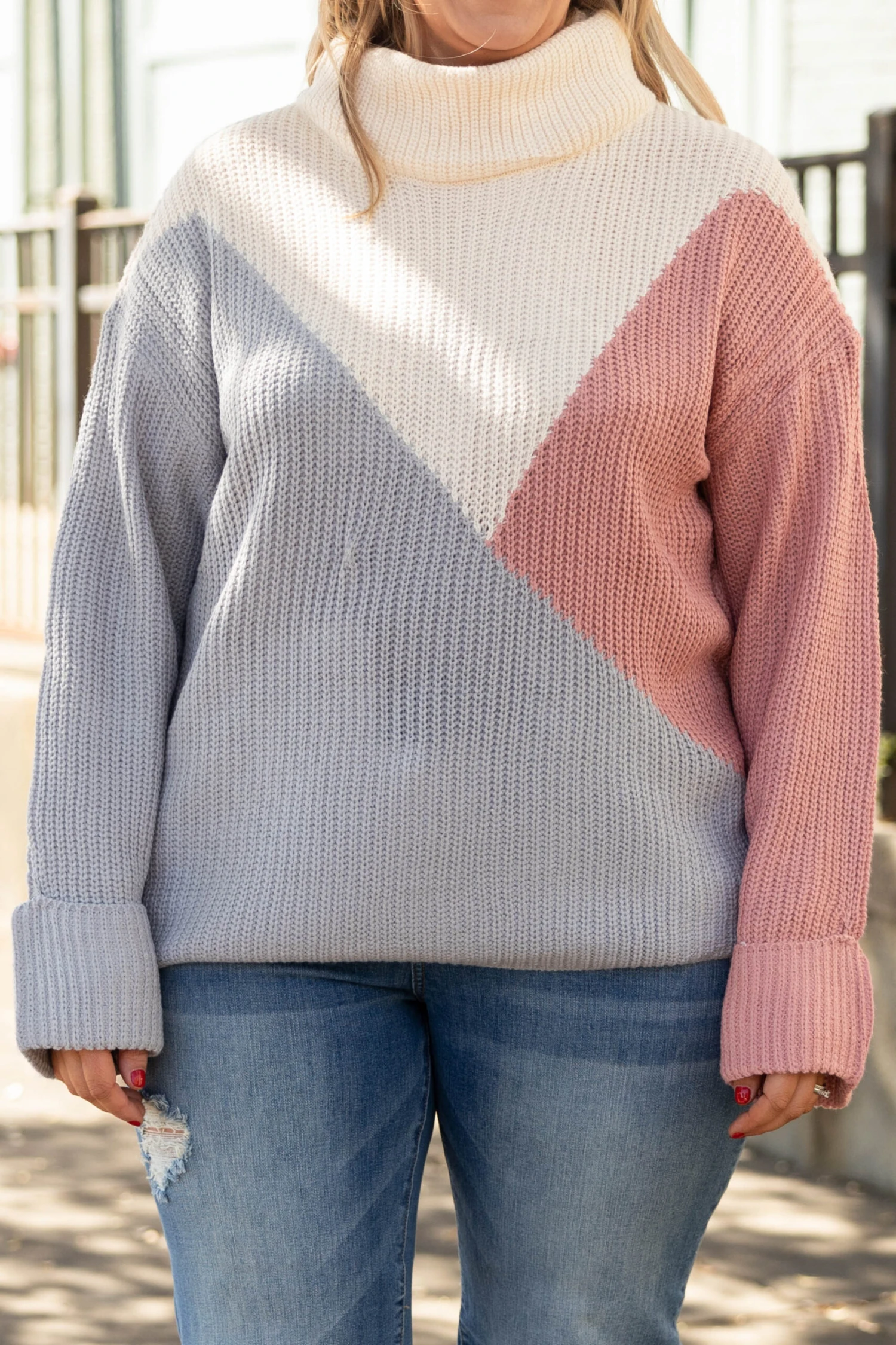 Solving Problems Sweater, Pink Multi 6 Solving Problems Sweater, Pink Multi - Image 4