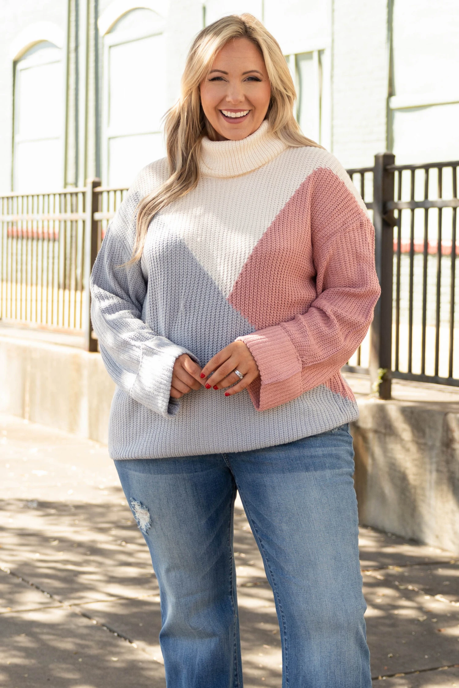 Solving Problems Sweater, Pink Multi 3 Solving Problems Sweater, Pink Multi