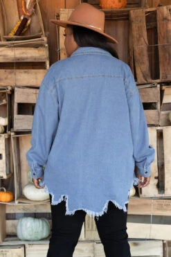 Somebody Else Jacket, Denim -Chic Soul Store SomebodyElseJacket Denim 7142