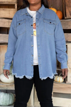 Somebody Else Jacket, Denim -Chic Soul Store SomebodyElseJacket Denim 7144