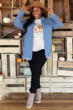 Somebody Else Jacket, Denim -Chic Soul Store SomebodyElseJacket Denim 7146