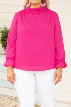 Someone Sweet Top, Fuchsia -Chic Soul Store SomeoneSweetTop Fuchsia 2