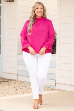 Someone Sweet Top, Fuchsia -Chic Soul Store SomeoneSweetTop Fuchsia 4