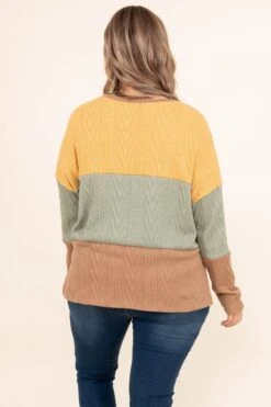 Someone To Believe In Sweater, Mustard -Chic Soul Store SomeoneToBelieveInSweater Mustard 8660
