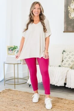 Someone To You Leggings, Raspberry 12 Someone To You Leggings, Raspberry -Chic Soul Store SomeoneToYouLeggings Raspberry 4