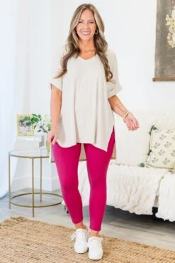 Someone To You Leggings, Raspberry 14 Someone To You Leggings, Raspberry -Chic Soul Store SomeoneToYouLeggings Raspberry 5